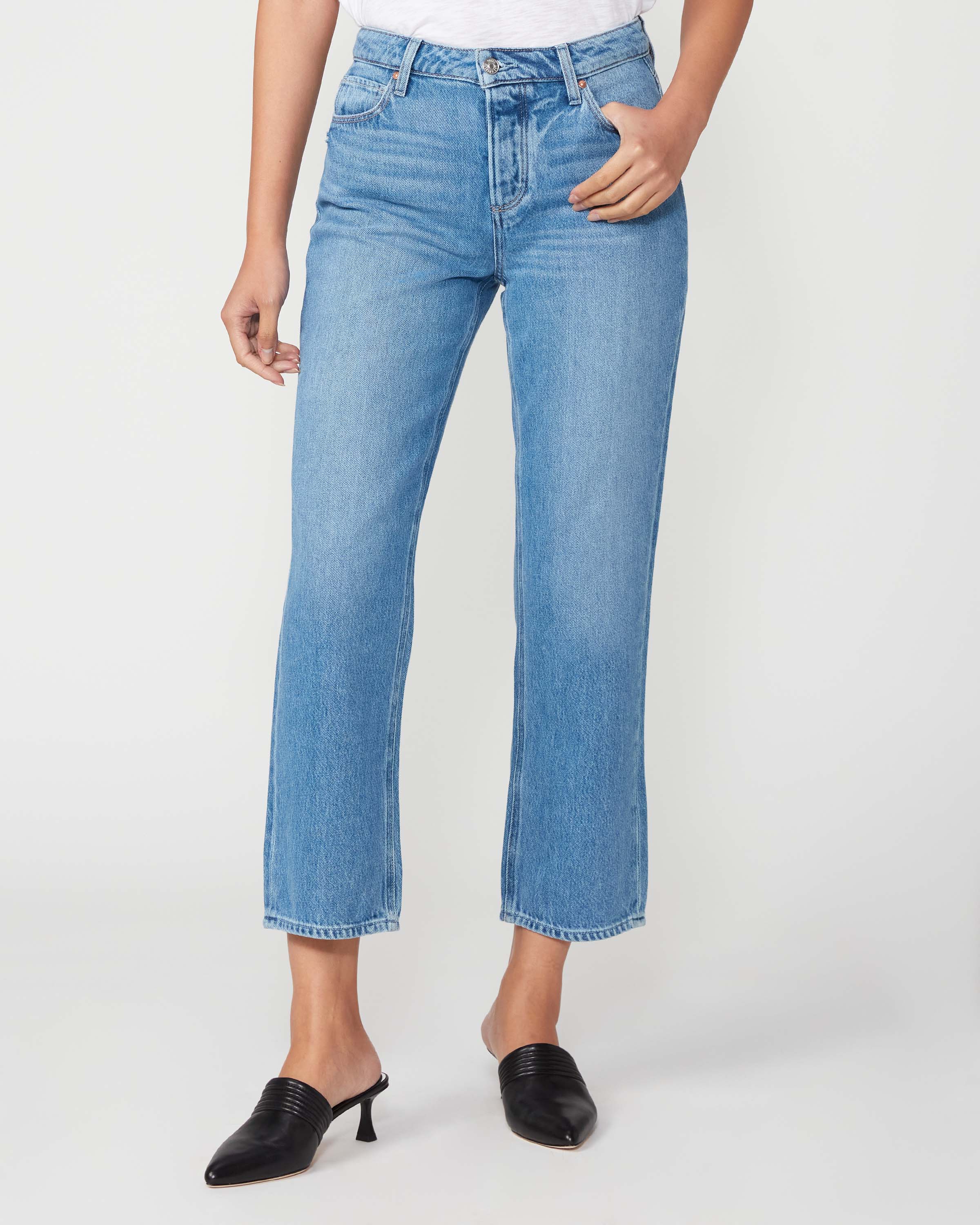 Paige Women's Noella - Coastline Straight Jeans | Blue | Size 23